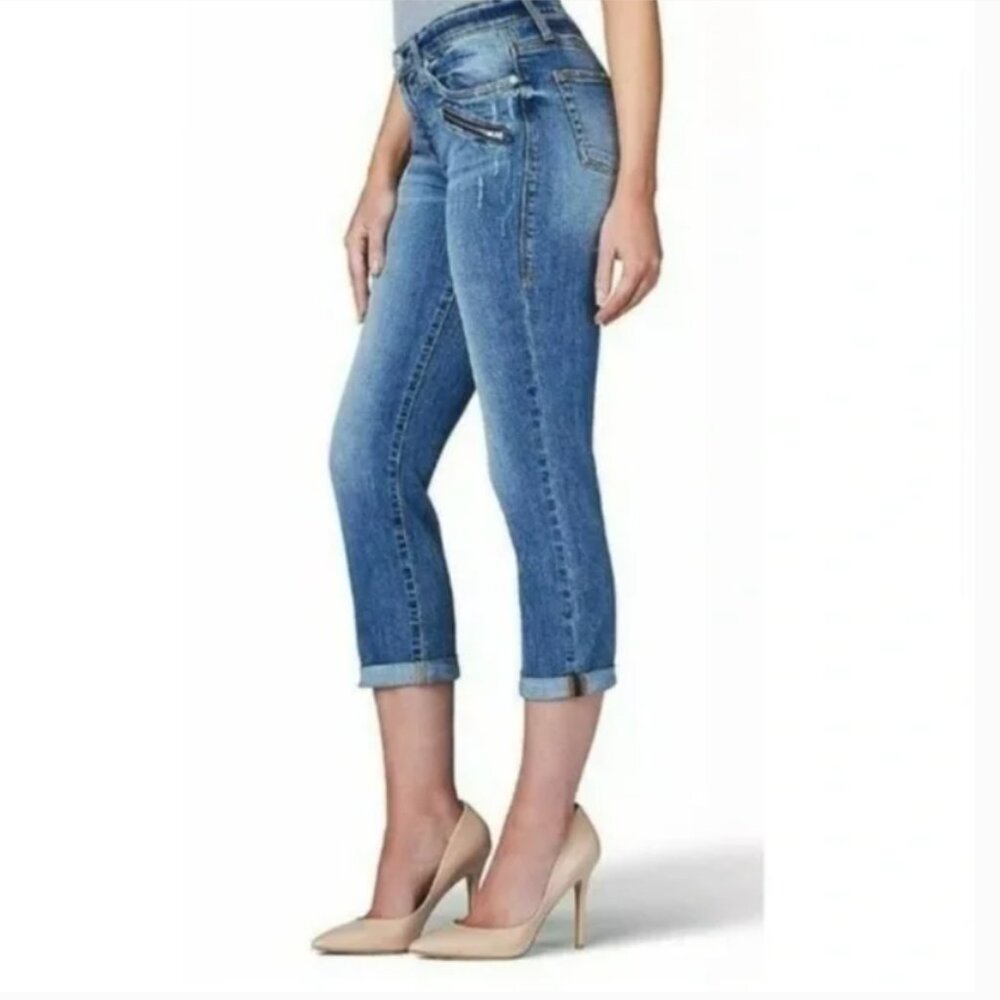 Rock & Republic Kendall Distressed Capri Jeans Size: 6‎
